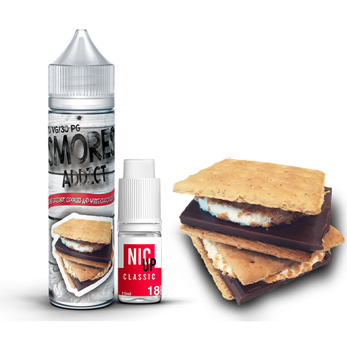 Smores Addict Chewy Coconut Cookies and White Chocolate Smore 60ml E-liquid